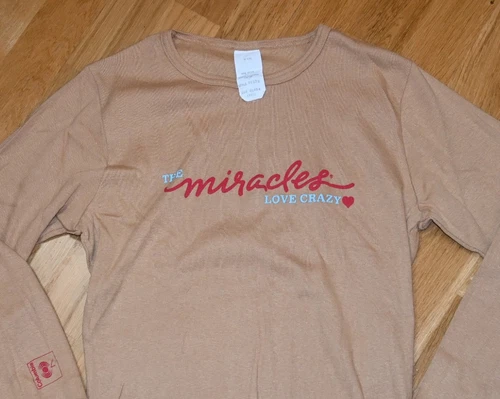THE MIRACLES Rare Concert Tour shirt M/L 1970s vintage concert t-shirt, vintage, single stitch, B+ condition
