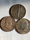 1944 S Liberty 1952 Franklin 1964 Kennedy half dollar