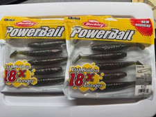 (LOT OF 2 PACKS) Berkley Powerbait Grass Pig 5" Power Worm Watermelon Candy 6CT