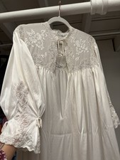 Vintage 1930s Dress Silk Lace Gown Hand Sewn Trousseau Bridal Antique Plunging