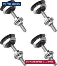 4PCS 1.18" Hood Pins Quick Release Latch Alloy Lock Black  Push button release