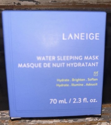 Laneige Water Sleeping Mask 70mL 2.3oz Hydrate Brighten Soften New Sealed