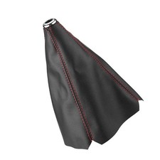 Schwarz Auto MT Gang Stick Schaltknauf Hebel Staubabdeckung PU Leder Universal