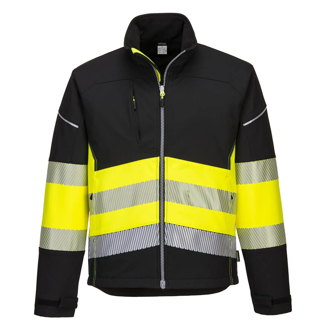 5036108348084 KURTKA OSTRZEGAWCZA SOFTSHELL PW375BKY ROZMIAR S PORTWEST