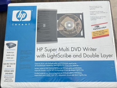 HP DVD840e External Super Multi DVD Writer LightScribe Double Layer NEW! Sealed!