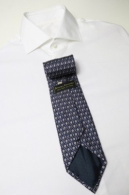 PRINCEPS ALEXANDER Tie Herren One Size Blue Pointed Patterned Classic 100% Silk
