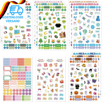 14 BläTter Jahreszeiten Sticker Set, ÜBer 950 Sticker FüR Bullet Journal & Scrap