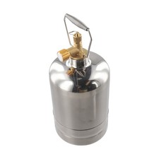Für Camping Outdoor Tragbare Gasflasche für leer Nachfüllbar Edelstahl Made – Bild 11