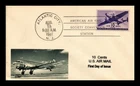 DR JIM STAMPS US COVER AIR MAIL 10C FDC SCOTT C27 ROMP ADD ON CACHET 2 OF 4