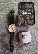 Disney Accutime Micky Mouse Wrist Watch And Collectors Tin. MK5119CV
