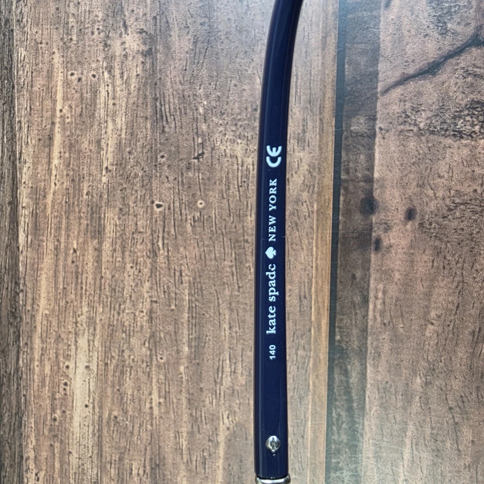 Kate Spade Almira Eyeglasses Womens Blue Half Rim Striped Temples Cat Eye 0X51 - Image 4 of 4