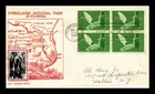 DR JIM STAMPS US COVER EVERGLADES NATIONAL PARK FDC SCOTT 952 BLOCK CROSBY PHOTO