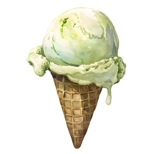 Ice Cream Self Adhesive Vinyl Sticker