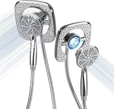 HammerHead Showers Solid Metal Handheld Shower Head 2.5 GPM, Brushed Nickel