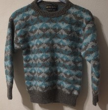 Vintage Peruvian Alpaca Wool Knitted Pullover Sweater Size Small/Medium Cozy