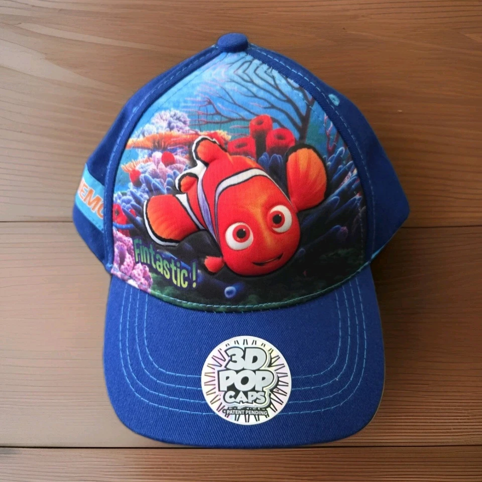 Disney "Buscando a Dory" Nemo 3D Pop Gorras Ajustables Niños Pequeños "Fintastic" Nuevo con Etiquetas Foto 2 de 4