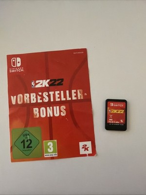 NBA 2K22 Nintendo Switch Ohne Hülle