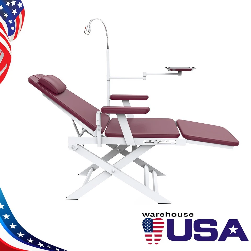AZDENT Dental Portable Folding Chair LED Light For Air Turbine Unit 4 Hole - Image 2 of 4
