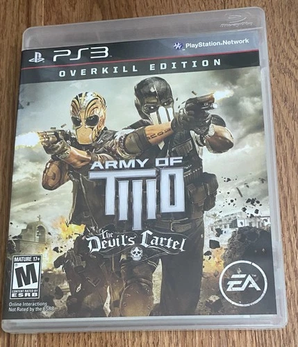 Army of TWO The Devils Cartel PS3 Sony Playstation CIB Complete w/Manual Tested