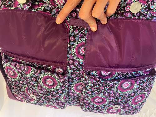 NWT Vera Bradley Retired Lilac Medallion Grand Cargo Travel Bag - Picture 6 of 18