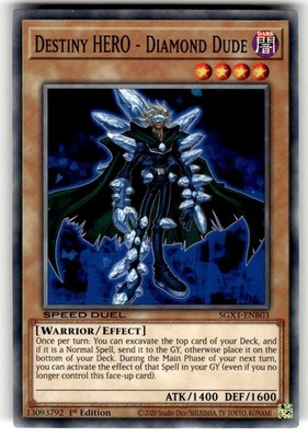 duel academy card yugioh YuGiOh Speed Duel GX: Duel Academy Box Card SGX1-ENB03 C Destiny HERO -  Diamond