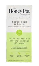 The Honey Pot Company Vaginal Boric Acid & Herbs Suppositories 14 & 1 Applicator