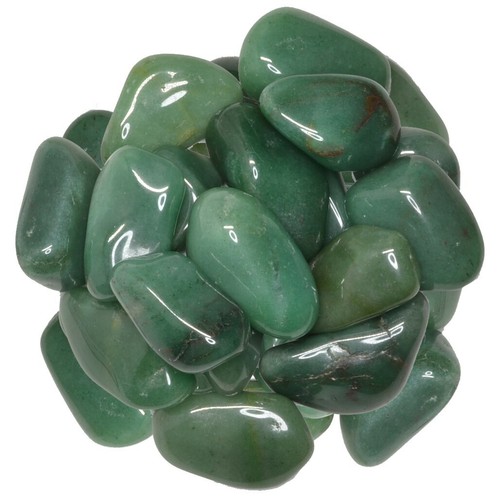 Piedras caídas de aventurina verde de 3 libras - Grado 1 - Grande - 1,25" a 1,75" promedio - Imagen 1 de 3