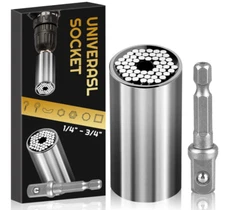Universal Socket Professional Socket Grip Adapter 1/4 to 3/4 inch 7-19mm Ratc...