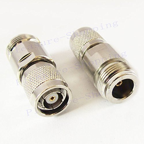 1x RF adapter N female jack to RP-TNC male(female pin) straight coax connector - Picture 1 of 1