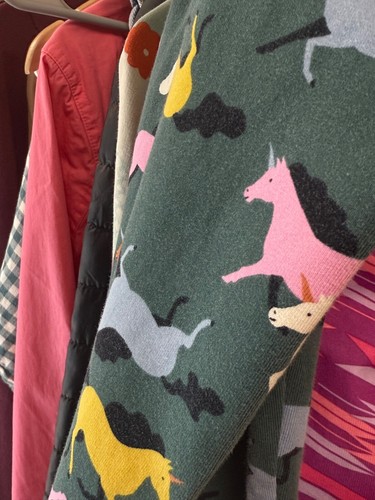 Youth Girls Hanna Andersson Green Unicorn Horse Leggings Sz 110cm/US 5, 2782 - Picture 5 of 7