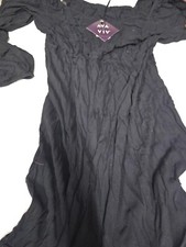 Women's long Sleeve Dress - Ava Viv Black 3X