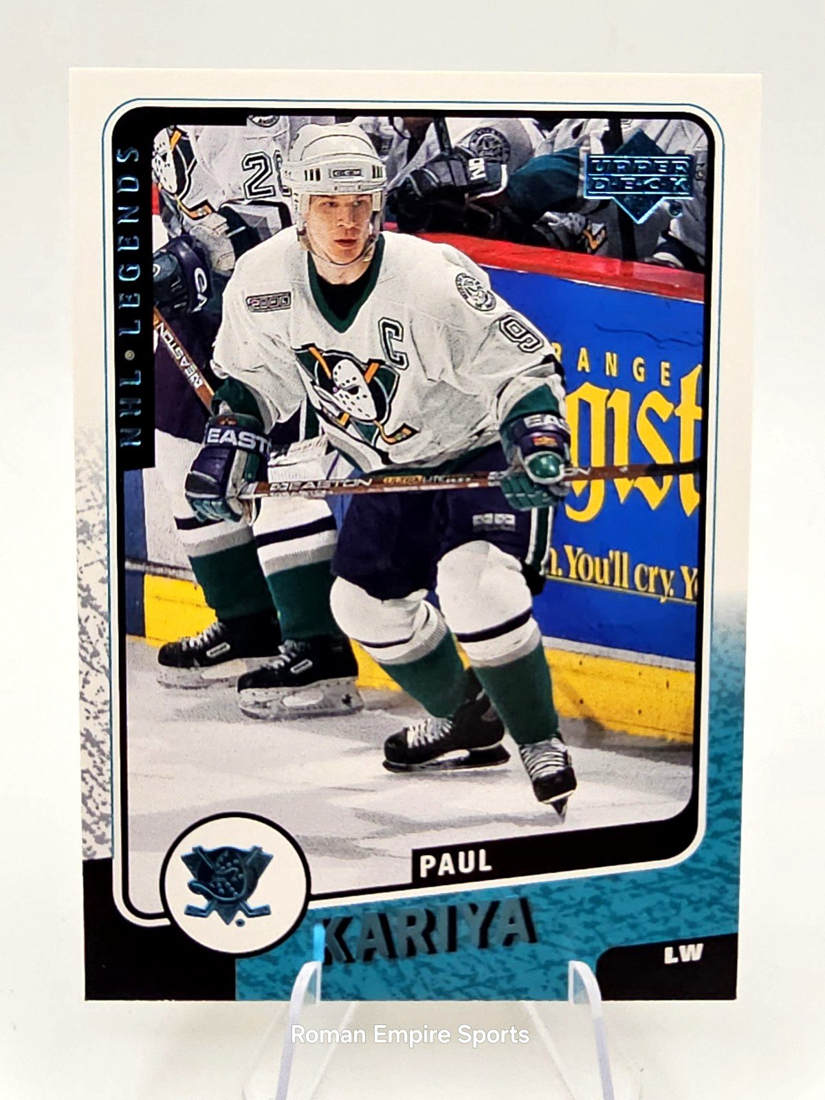 2000-01 Upper Deck Legends #1 Paul Kariya Anaheim Mighty Ducks 