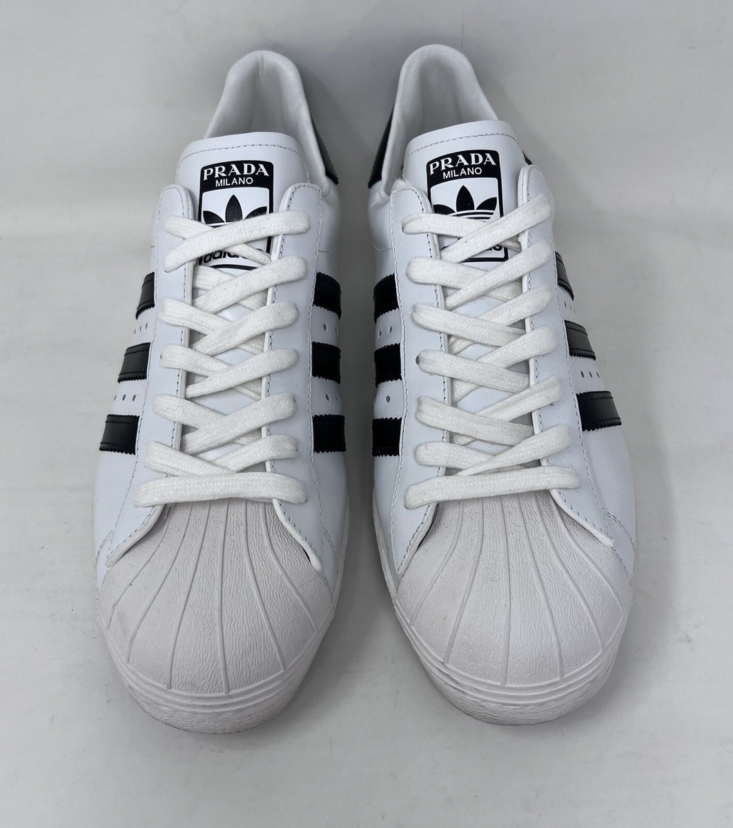 adidas x Prada Superstar sneakers Men's 9.5 White & Black adidas x Prada Superstar sneakers Men's 9.5 White & Black