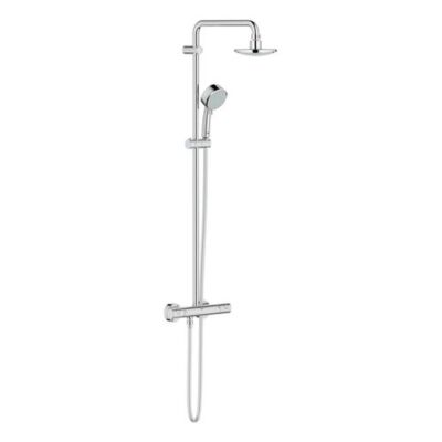 Grohe Tempesta Cosmopolitan Duschsystem mit Thermostat, 390 mm Duscharm, 27922