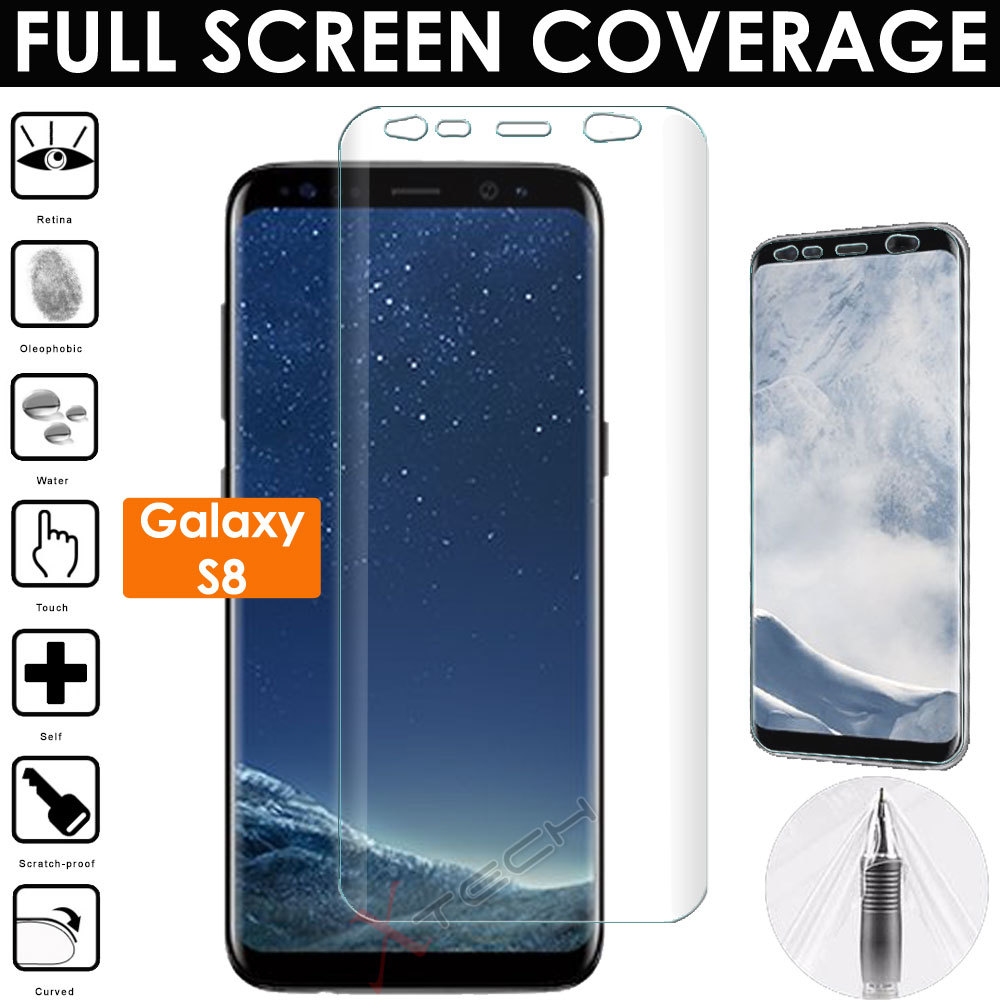 FULL SCREEN Face Curved TPU Screen Protector Cover for Samsung