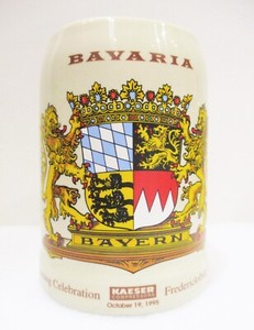 Bavaria Germany Beer Stein 0.5 L Wagner 95164 Marktleuthen Kaiser USA 1995 Mug