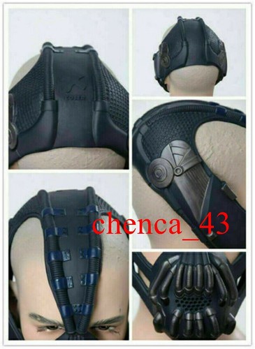 New Batman Bane Mask Face Cosplay PVC Soft Helmet Cosplay Replica Halloween Prop - Picture 12 of 12