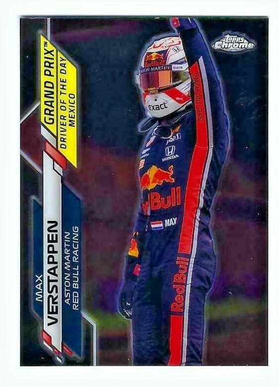 2020 Topps Chrome Formula 1 Base Card #171 Max Verstappen
