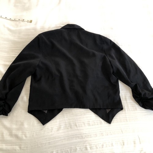 POETRY clothing ladies SMALL crop Blazer Black LINED jacket - Picture 7 of 7