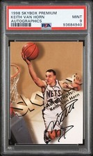 1998-99 SkyBox Premium Keith Van Horn Autographics Auto PSA 9 MD837