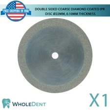Ortho Dental Fine Double Sided Diamond Coated Disc IPR Separator Ø22mm, 0.10