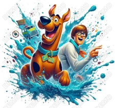 Scoovy Doo N5  DTF  Shirt Iron on Transfer
