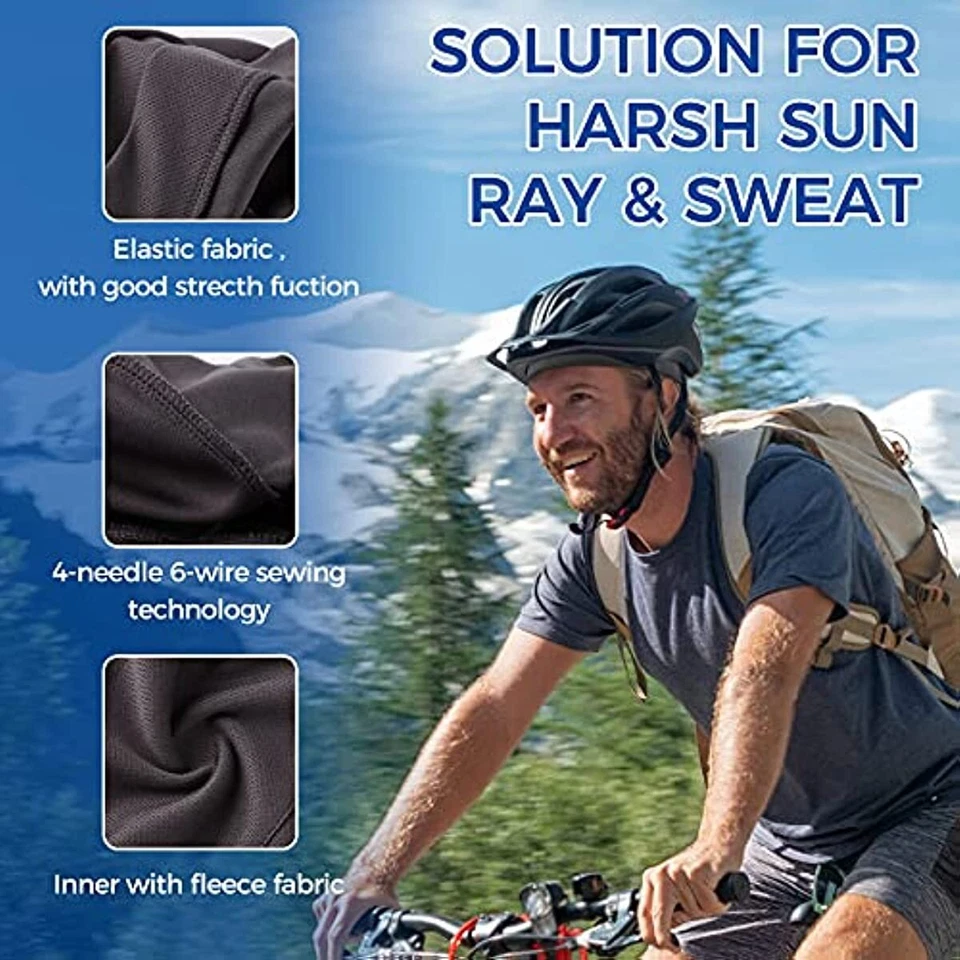 Chapéu gorro esportivo forro capacete cúpula careca resfriamento absorção suor umidade - Imagem 3 de 4