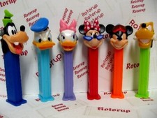 PEZ set of 6 Disney Extreme. Goofy, Donald, Daisy, Minnie, Mickey and Pluto
