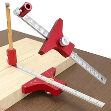 Precision Multi-angle Linear Scriber   Measuring Ruler Woodworking Mark Scriber