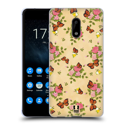 HEAD CASE DESIGNS MONARCH BUTTERFLY PRINTS SOFT GEL CASE FOR NOKIA PHONES 1
