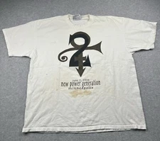 RARE PRINCE The New Power Generation The Party T-shirt White Size Xl
