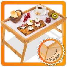 Frühstückstablett aus Bambus - Serviertablett Betttablett Betttisch - PC Lapdesk