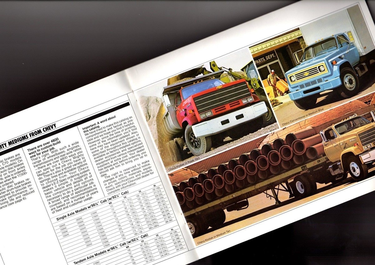 1983 Chevy MEDIUMS 50-60-70 Series Truck Brochure: C5DO42,C6DO42