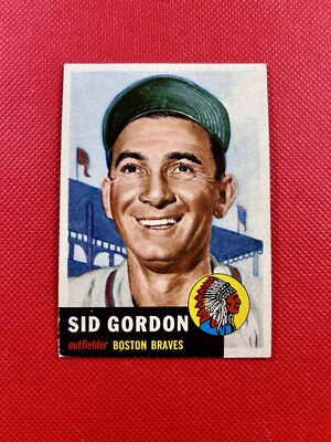 1953 Topps #117 Sid Gordon Boston Braves mid-level EX-MT             B53#117A1
